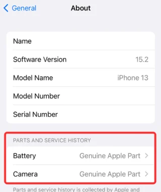 설정 앱에서 iPhone 수리 내역을 확인하는 방법