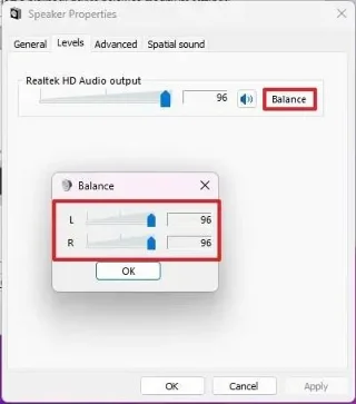วิธีเปลี่ยนระดับความสมดุลของเสียงใน Windows 11