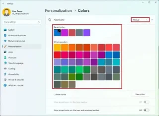 วิธีเปลี่ยนสีที่ถูกเน้นใน Windows 11