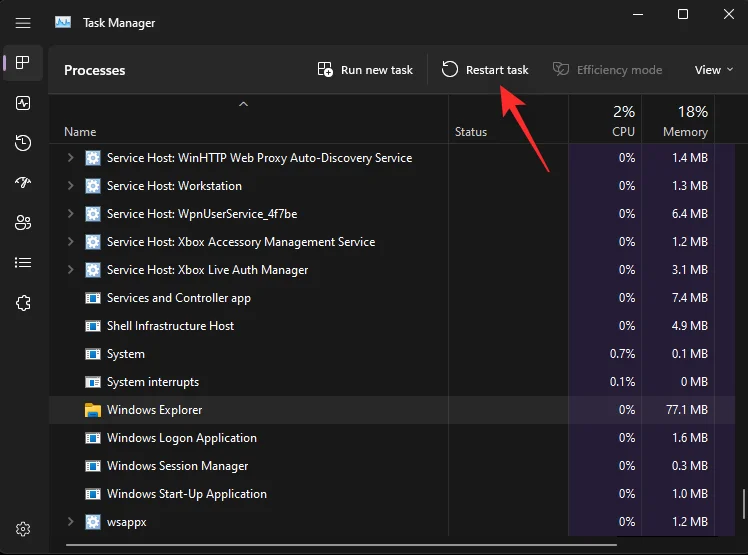 Windows 11에서 작업 표시줄에 아이콘이 표시되지 않습니까?  어떻게 고치는 지
