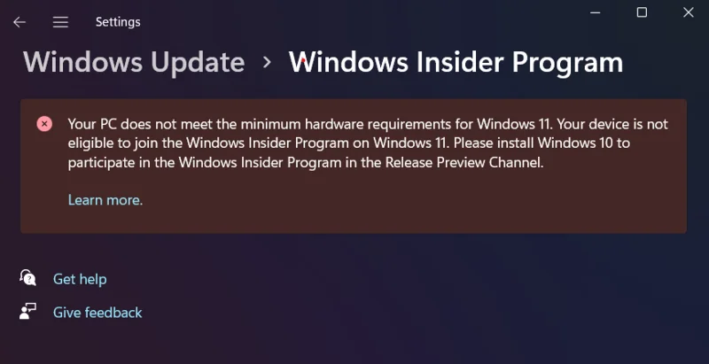 Windows 11: "시스템 요구 사항이 충족되지 않음" 워터마크를 제거하는 방법