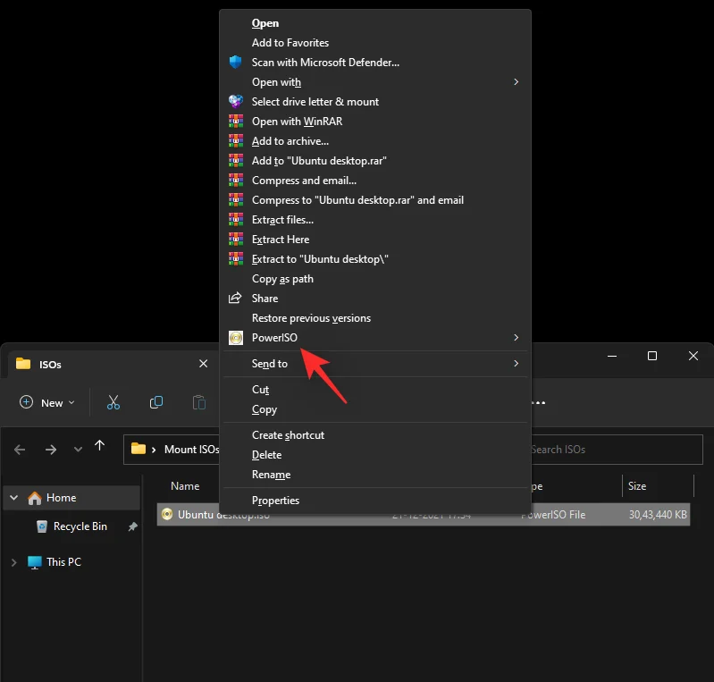 Windows 11에서 ISO를 쉽게 마운트하는 5가지 방법