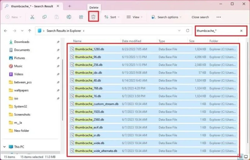 วิธีล้างแคชภาพขนาดย่อใน Windows 11