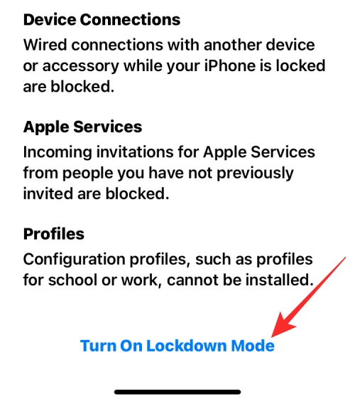 iOS 16에서 잠금 모드를 활성화하는 방법