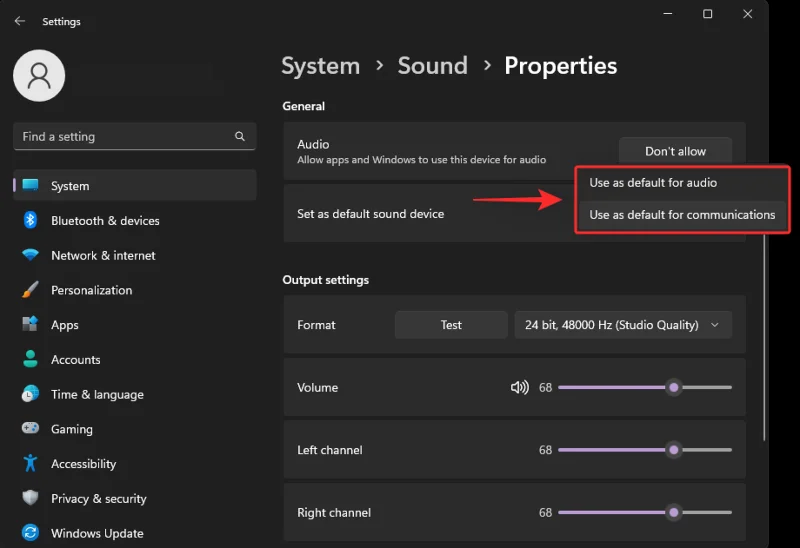 วิธีการตั้งค่าอุปกรณ์เสียงเริ่มต้นใน Windows 11