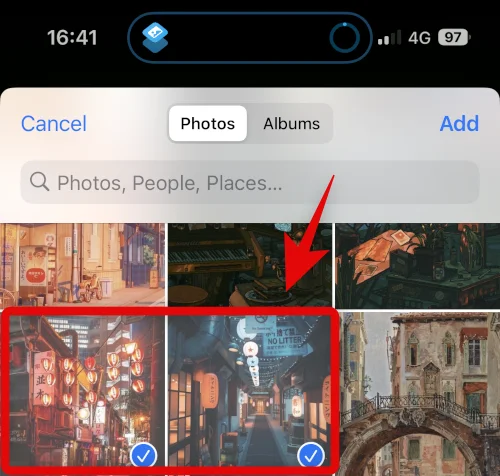 iPhone에서 두 장의 사진을 나란히 넣는 방법