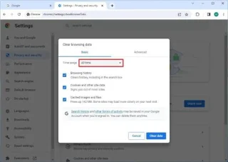 วิธีล้างแคชและคุกกี้ของ Google Chrome บน Windows 11