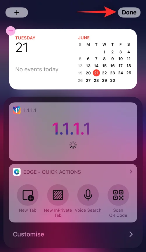 iOS 16의 iPhone에서 위젯을 관리하는 방법