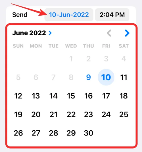 iOS 16의 Apple Mail에서 이메일을 예약하는 방법