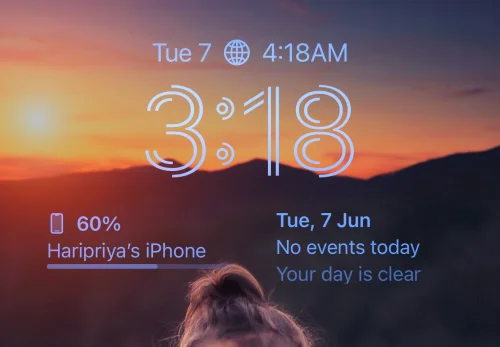 iOS 16에서 iPhone의 시계 글꼴을 변경하는 방법