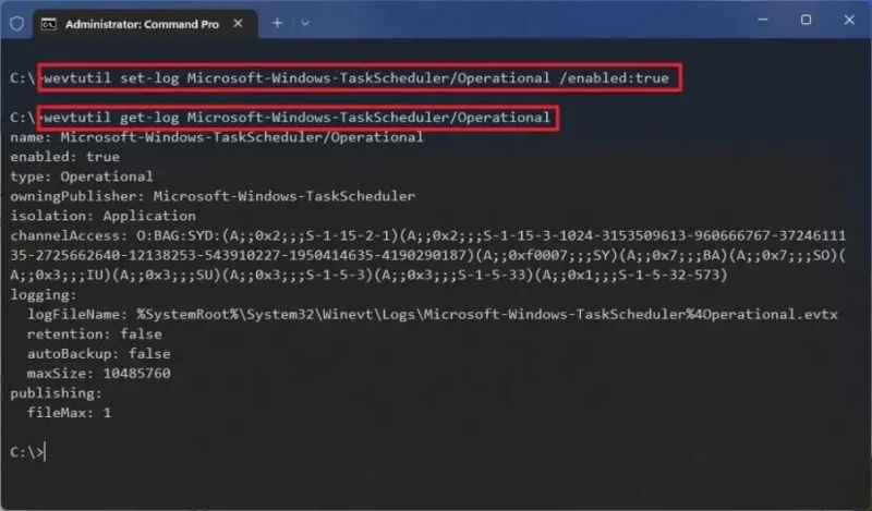 วิธีเปิดใช้งานประวัติ Task Scheduler บน Windows 11