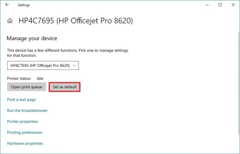 วิธีการตั้งค่าเครื่องพิมพ์เริ่มต้นใน Windows 10