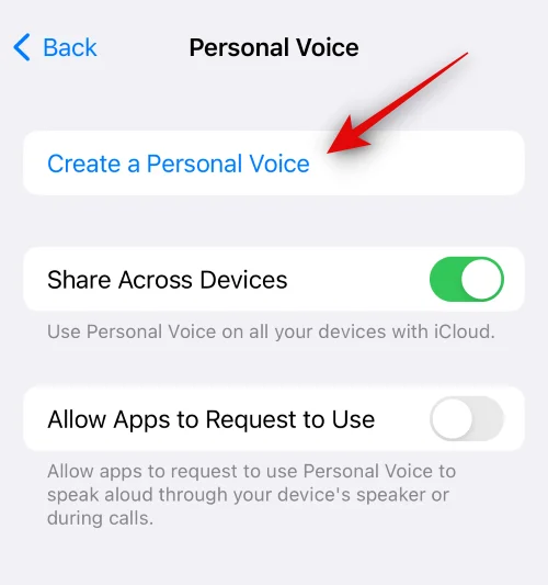 iOS 17を搭載したiPhoneでパーソナルボイスを設定して使用する方法