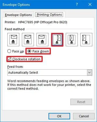 วิธีพิมพ์ซองจดหมายบน Microsoft Word