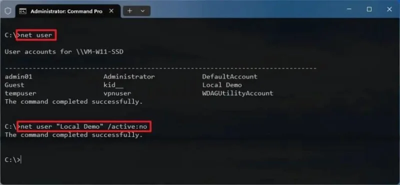 วิธีปิดการใช้งานบัญชีผู้ใช้ใน Windows 11