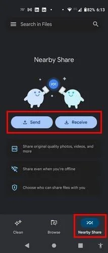 Cum să partajați fișiere folosind Google Nearby Share