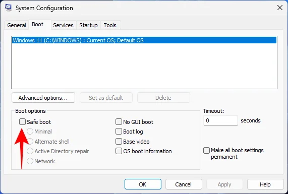 Windows 11에서 안전 모드로 부팅하는 방법