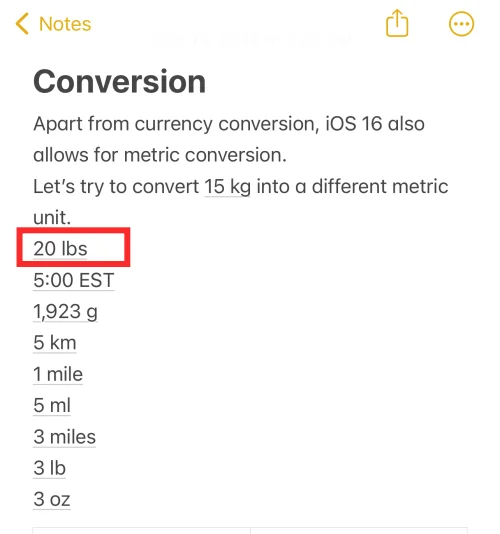 iOS 16의 iPhone에서 측정항목을 매우 빠르게 변환하는 방법