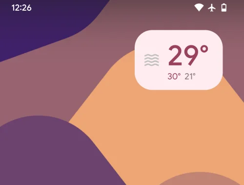 Android 12에 'Material You' 날씨 위젯을 추가하는 방법