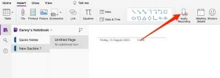 如何在 OneNote 中錄製音頻