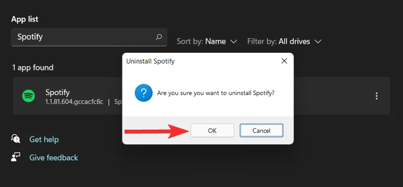 วิธีถอนการติดตั้ง Spotify บน Windows 11