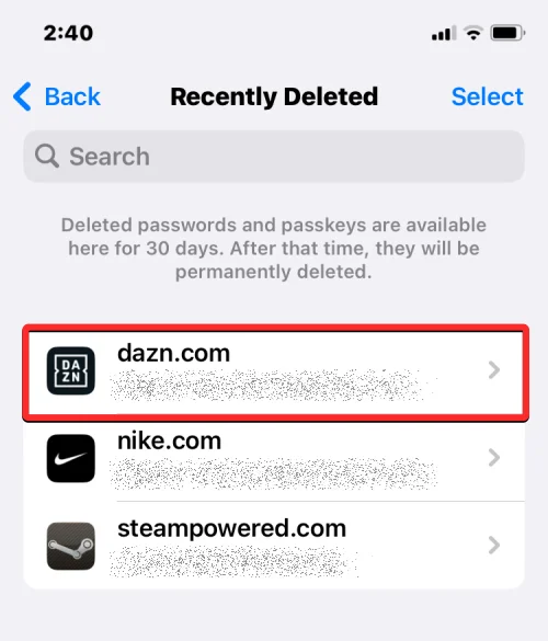 Comment récupérer des mots de passe supprimés sur iPhone sous iOS 17