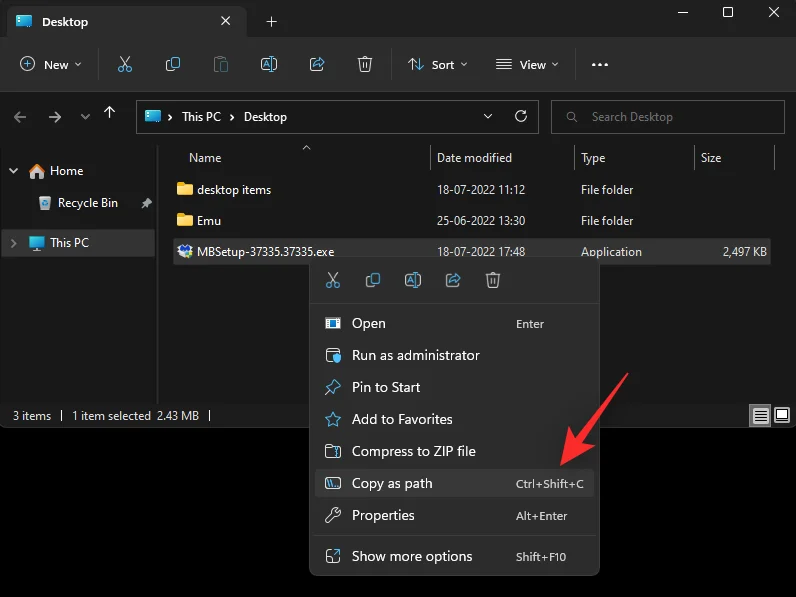 'คัดลอกเป็นเส้นทาง' ใน Windows 11 คืออะไร  ทั้งหมดที่คุณต้องรู้