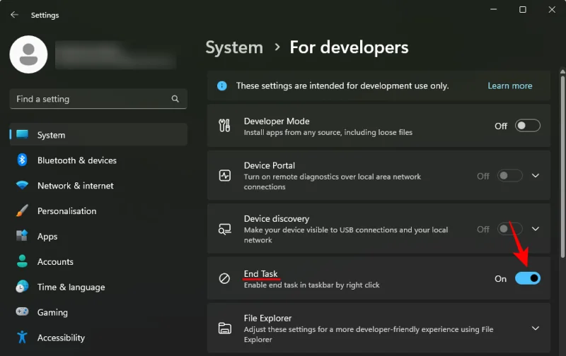 ตัวเลือก 'สิ้นสุดงาน' ในแถบงานบน Windows 11: ทั้งหมดที่คุณต้องรู้