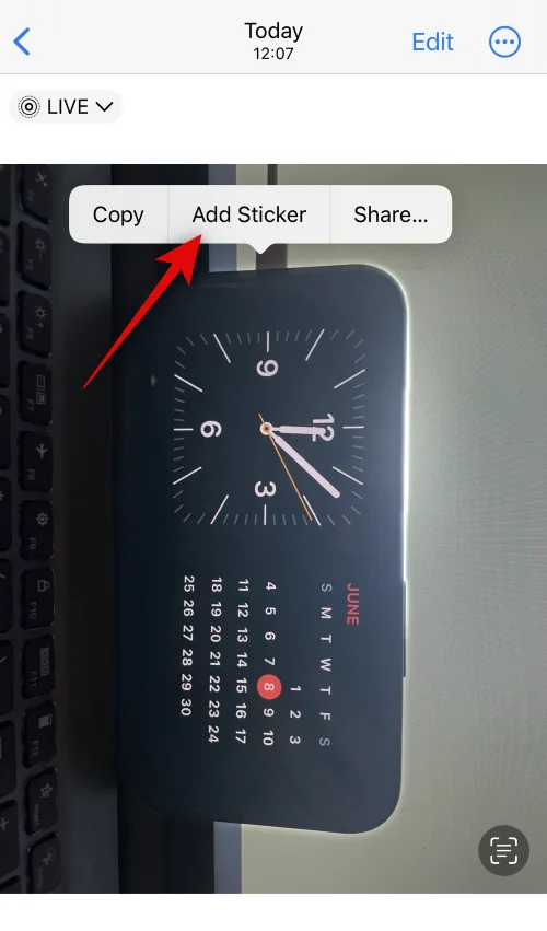 iOS 17以降で写真を使用してLiveステッカーを作成する方法