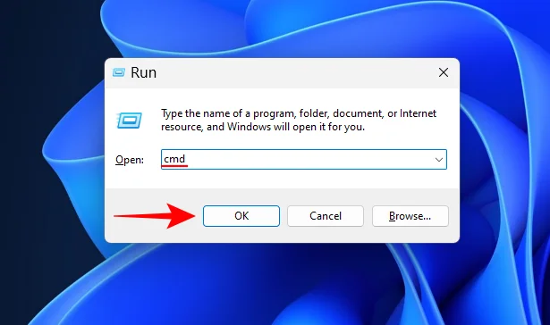 Open Command Prompt from RUN