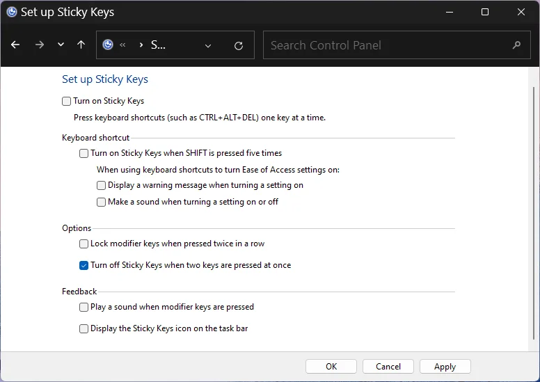 วิธีปิดการใช้งาน Sticky Keys อย่างถาวรบน Windows 11 [2023]