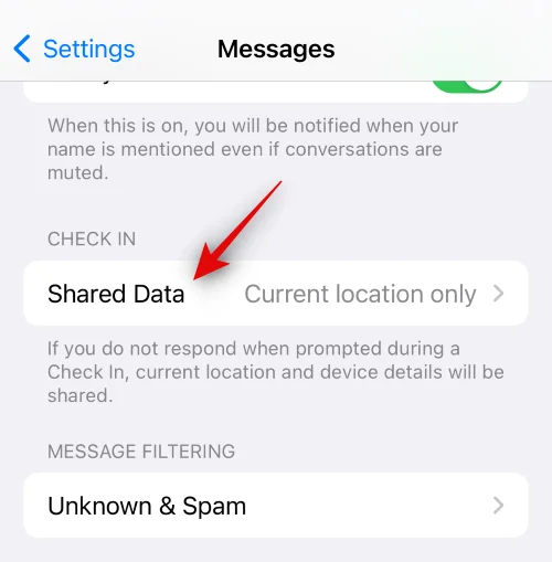 iOS 17에서 메시지 체크인을 사용하는 방법