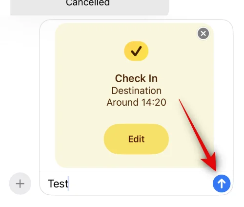 iOS 17에서 메시지 체크인을 사용하는 방법