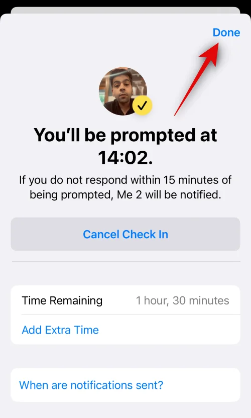 iOS 17에서 메시지 체크인을 사용하는 방법