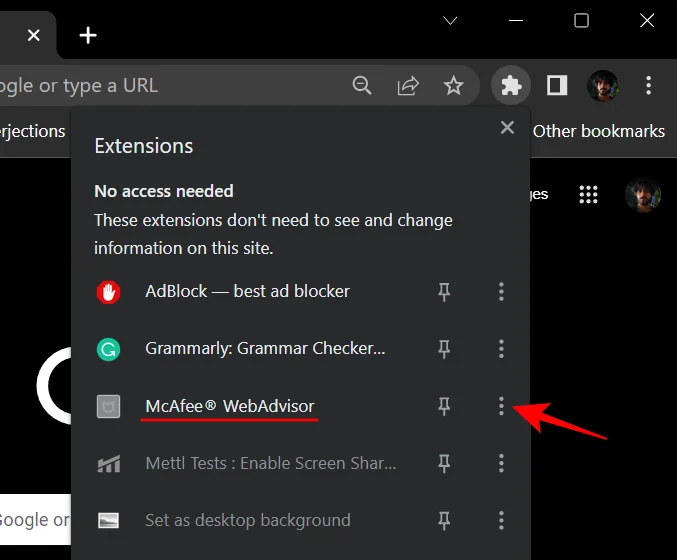 วิธีหยุดป๊อปอัป McAfee บน Windows 11