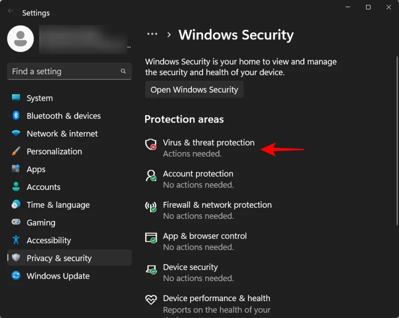 วิธีเปิดใช้งาน Windows Defender ใน Windows 11