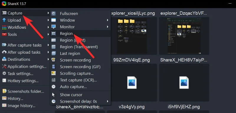วิธีใช้ ShareX เพื่อจับภาพหน้าจอและบันทึกหน้าจอบน Windows 11 หรือ 10