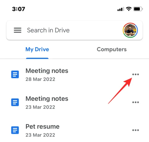 iPhone의 Google 드라이브에서 파일을 삭제하는 방법
