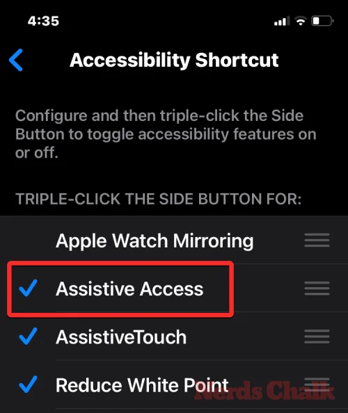 iPhone에서 보조 액세스를 사용하는 방법