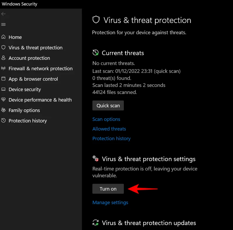 วิธีเปิดใช้งาน Windows Defender ใน Windows 11