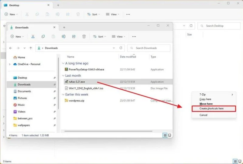 วิธีสร้างทางลัดบนเดสก์ท็อปใน Windows 11
