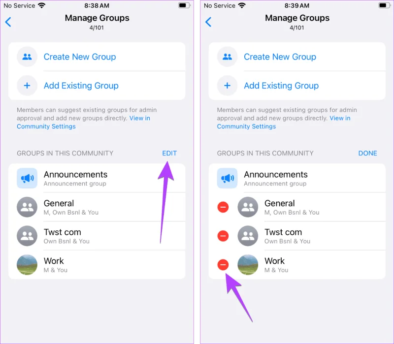 Come eliminare, disattivare o uscire dalla community di WhatsApp