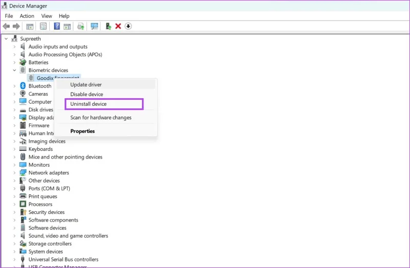 11 soluciones para la opción de huella digital de Windows Hello que no está disponible o no funciona