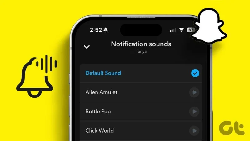 Come modificare il suono delle notifiche di Snapchat