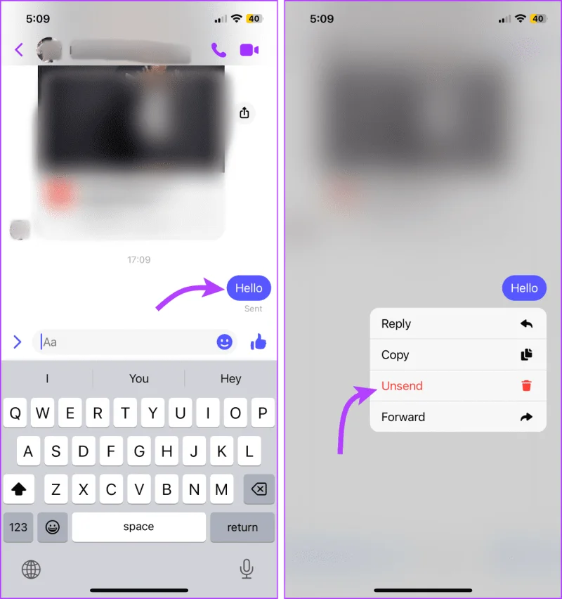 Comment supprimer les anciens messages sur Facebook Messenger des deux côtés