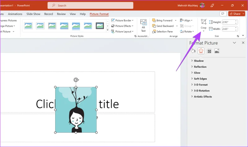 4 maneiras de cortar uma imagem em um círculo no PowerPoint