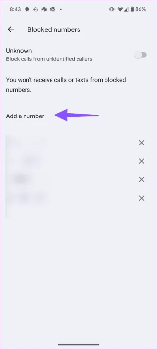 Perché ricevo messaggi da un numero bloccato