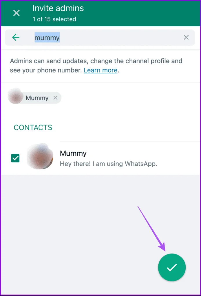 Comment ajouter plusieurs administrateurs aux canaux WhatsApp