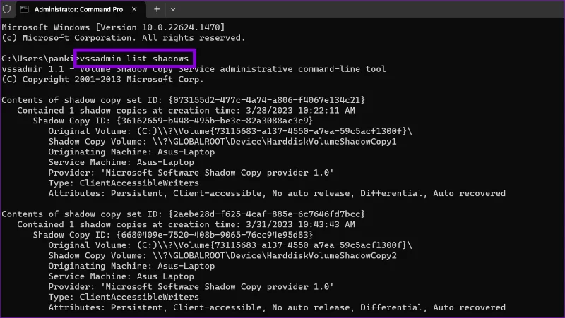 3 formas de eliminar puntos de restauración antiguos en Windows 11