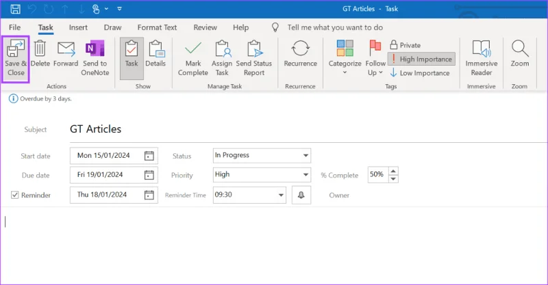 5 façons de créer une tâche dans Microsoft Outlook